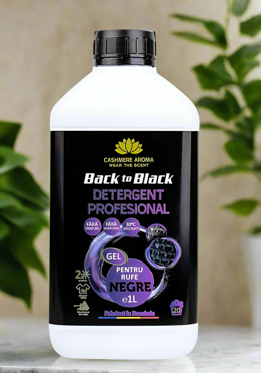 Professional laundry detergent black "Back to black", 1L - Cashmere Aroma UK