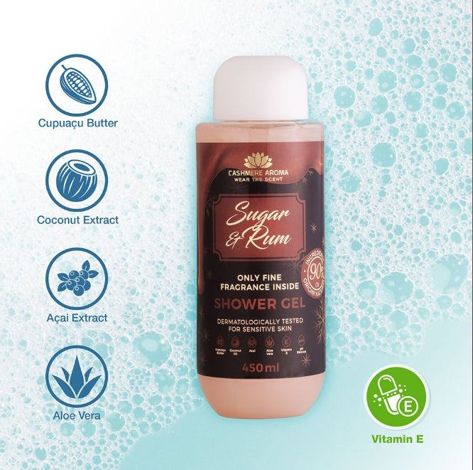Sugar & Rum Shower Gel 450ml - inspired by BornToStandOut , Sugar Addict