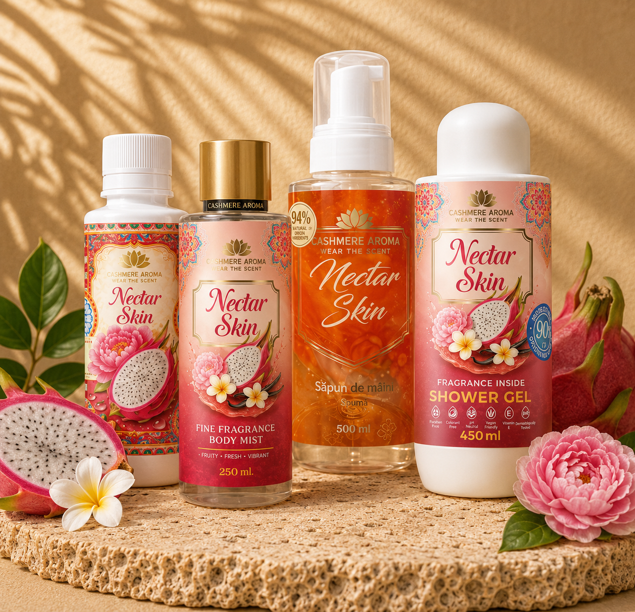 NECTAR SKIN Bundle (Shower Gel, Body mist, Hand Soap & Laundry Perfume)