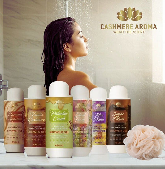 THE NEW CASHMERE AROMA SHOWER GEL COLLECTION