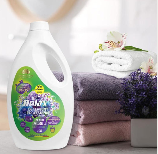 White & colored laundry detergent "Timeless Aroma Boost" Relax, 3L