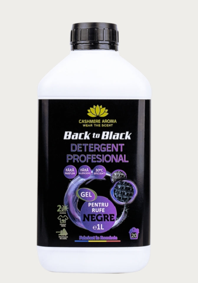 Professional laundry detergent black "Back to black", 1L - Cashmere Aroma UK 