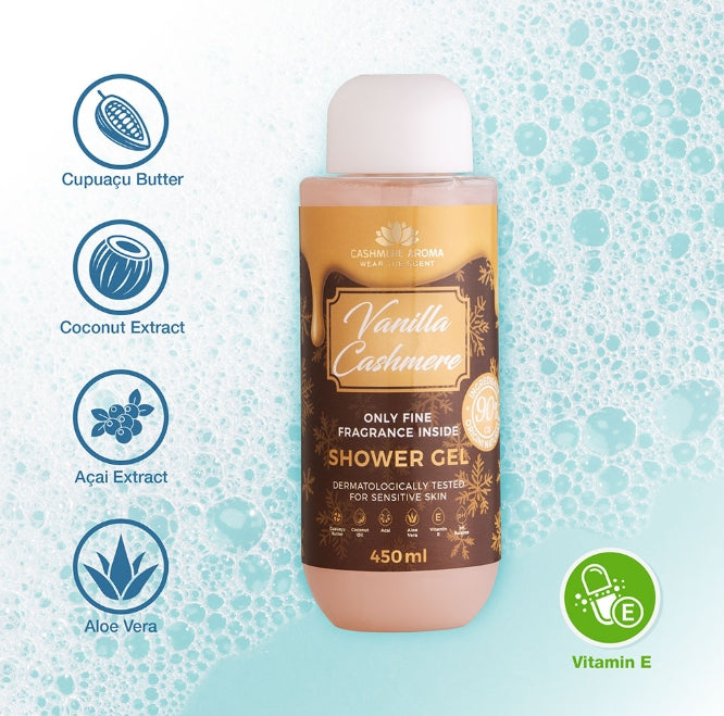 Vanilla Cashmere Shower Gel 450ml - inspired by EOS, VANILLA CASHMERE