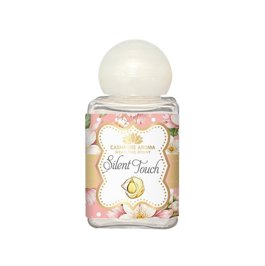 Cashmere Aroma Silent Touch mini laundry perfume 30 ml bottle with pink floral label